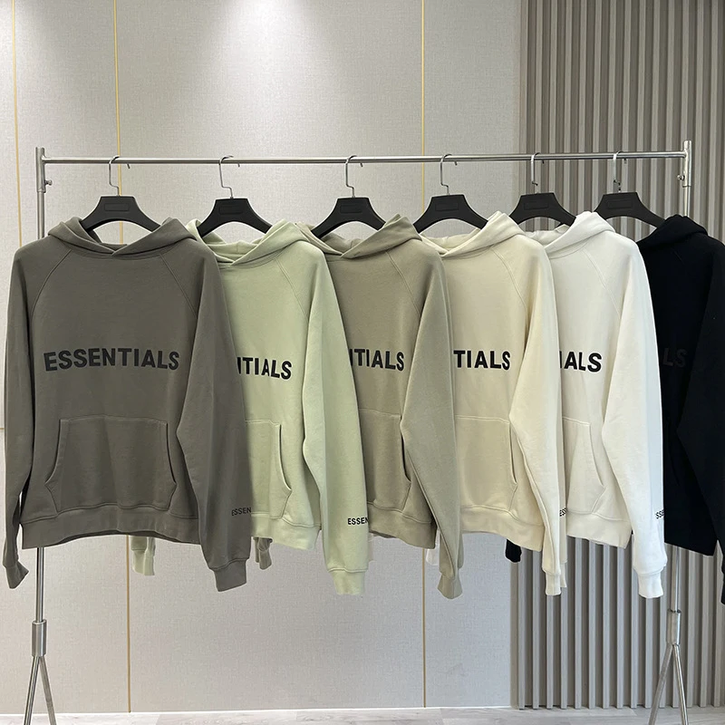 Top Trends: Essentials Hoodies Men Sweatshirt Reflective Letters Printing Fleece Oversized Hoodie Fashion High Quality Hip Hop Women Clothes Shoppable Styles