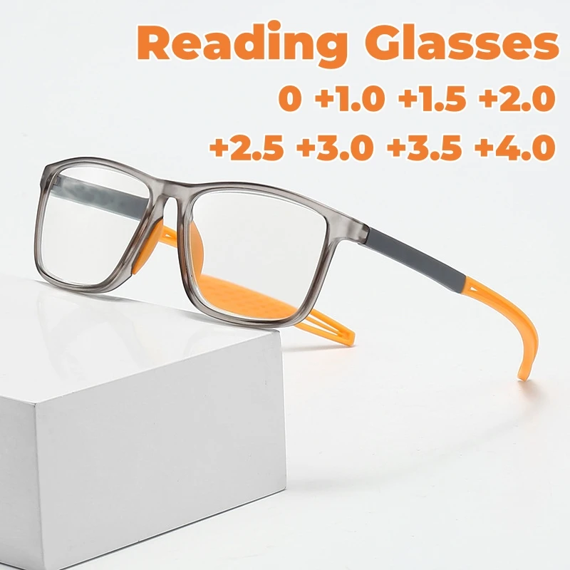 Top Trends: Sports Anti-slip Presbyopia Eyeglasses Ultralight TR90 Anti-blue Reading Glasses Middle-aged High - Definition Far Sight Glasses Shoppable Styles