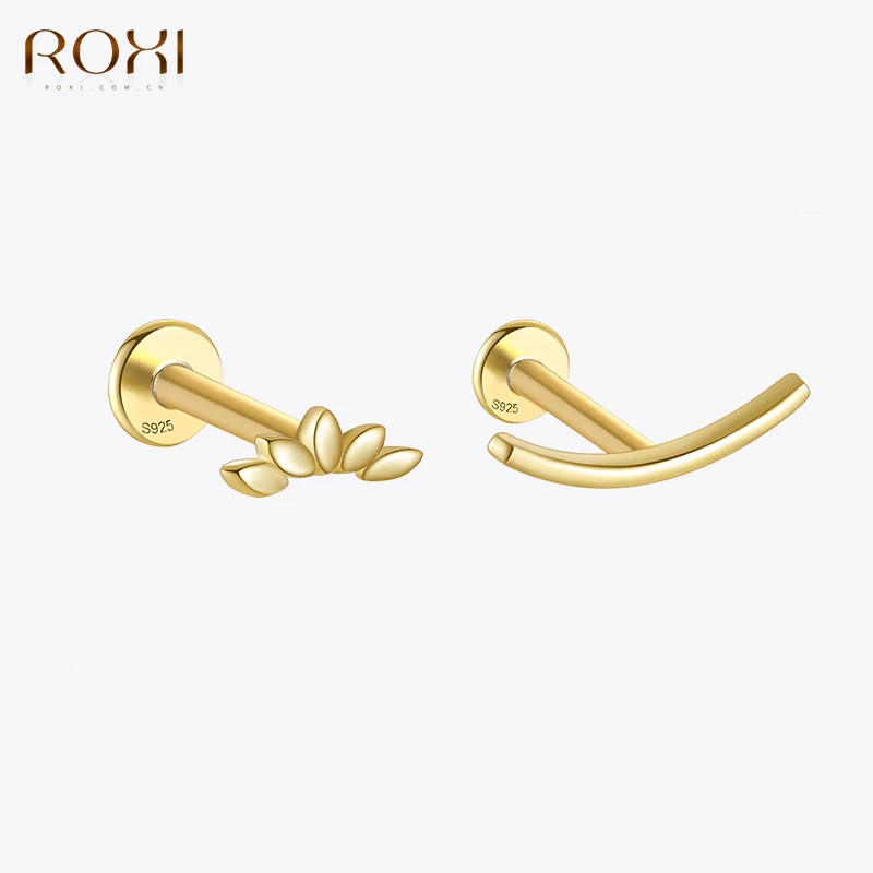 Top Trends: ROXI 925 Silver Smooth Single Row Earring Horse Eye Geometric CZ Earrings For Bride Women Simple Daily Wear Jewelry Orecchini Shoppable Styles