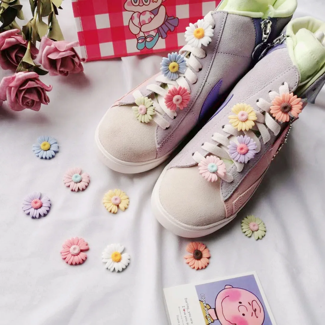 Top Trends: 1Pcs DIY Flowers Shoe Buckle Girls And Children's DIY Shoes Accessories Trend Creative Shoelaces Decorative Shoes Accessories Shoppable Styles