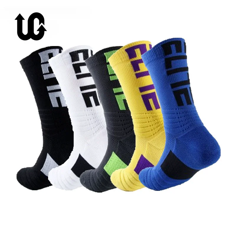 Top Trends: 5Pairs Professional Cotton Basketball Socks Elite Thick Sports Socks Compression Durable Skateboard Towel Bottom Socks Stocking Shoppable Styles