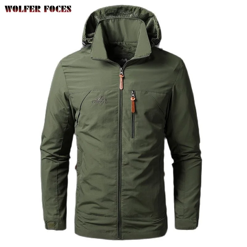 Top Trends: Windbreaker Men's Knitted Coat Cold Waterproof Jackets Custom Logo Sports Sweat-shirts Down Light Winter Hooded Shoppable Styles - Image 2