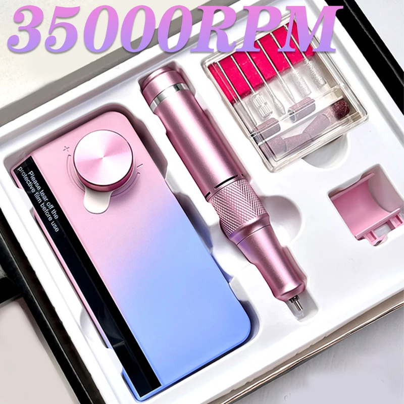 Top Trends: NEW 35000RPM Rechargeable Nail Drill Manicure Machine With Pause Mode Nail Salon Equipment Nail Gel Cutting Remove Nail Sander Shoppable Styles