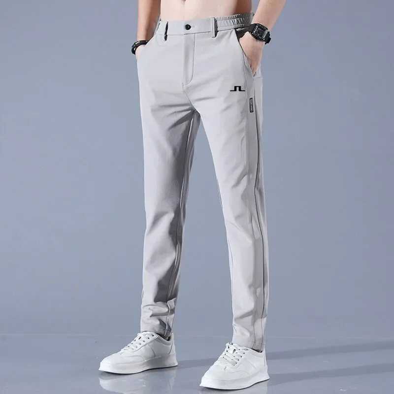 Top Trends: Golf 2023 Summer Men Golf Pants High Quality Elasticity Fashion Casual Trousers Men's Breathable J Lindeberg Men Golf Wear Men Shoppable Styles