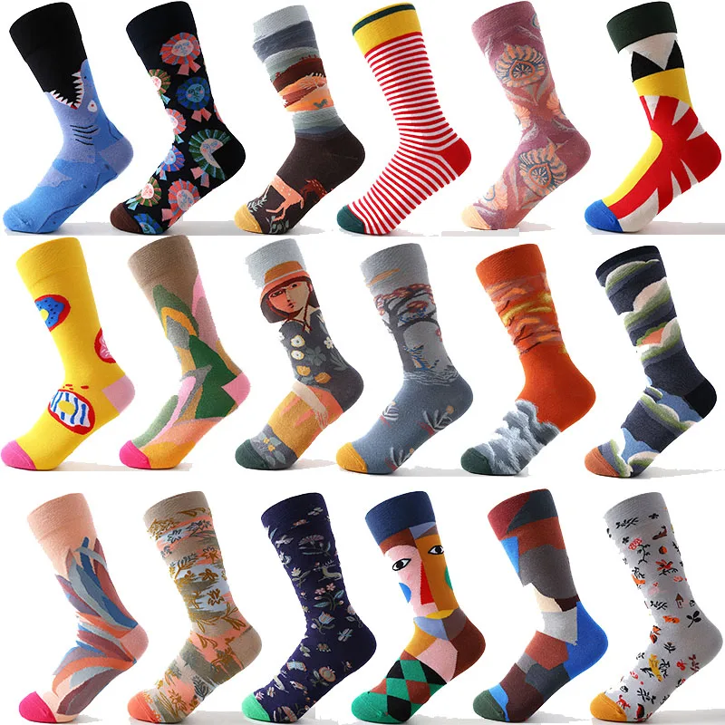 Top Trends: Combed Cotton New Lighthouse Retro Japanese Tide Socks Men And Women Embroidered Mid-tube Socks Shoppable Styles