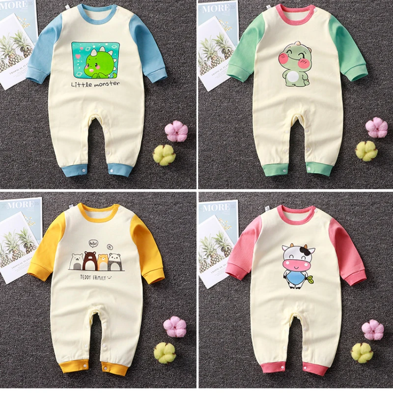 Top Trends: Baby Rompers Spring Newborn Baby Clothes For Girls Boys Long Sleeve Jumpsuit Baby Clothing Boy Kids Outfits Shoppable Styles