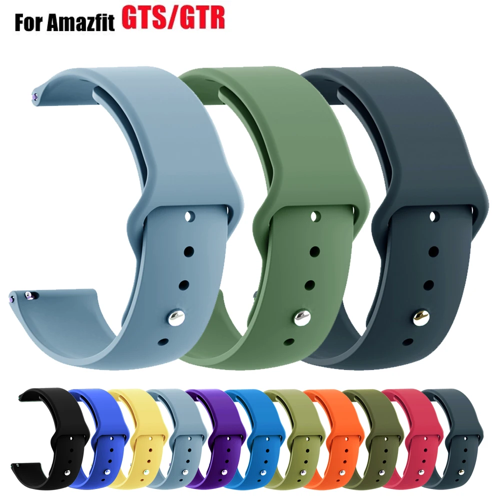 Top Trends: 20mm 22mm Watch Strap For Amazfit Gts 4 / 3 / 2 / Gts 2mini / Bip 5 U-3-pro Watchband Bracelet Correa Amazfit Gtr 47mm 4 / 3Pro Wrist Band Shoppable Styles