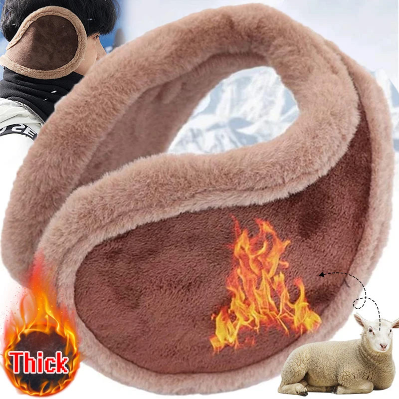 Top Trends: Warm Thicken Velvet Earmuffs Winter Outdoor Cycling Wool Fleece Fur Men Women Ear Cover Protector Plush Soft Ear Muffs Mask Shoppable Styles