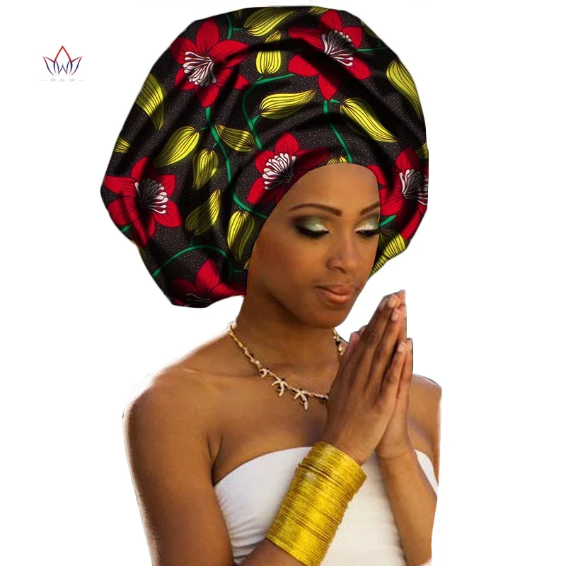 Top Trends: Bintarealwax African Headwraps For Women Sweet Head Scarf For Lady Hight Quality Cotton African Women Headwraps WYC001 Shoppable Styles