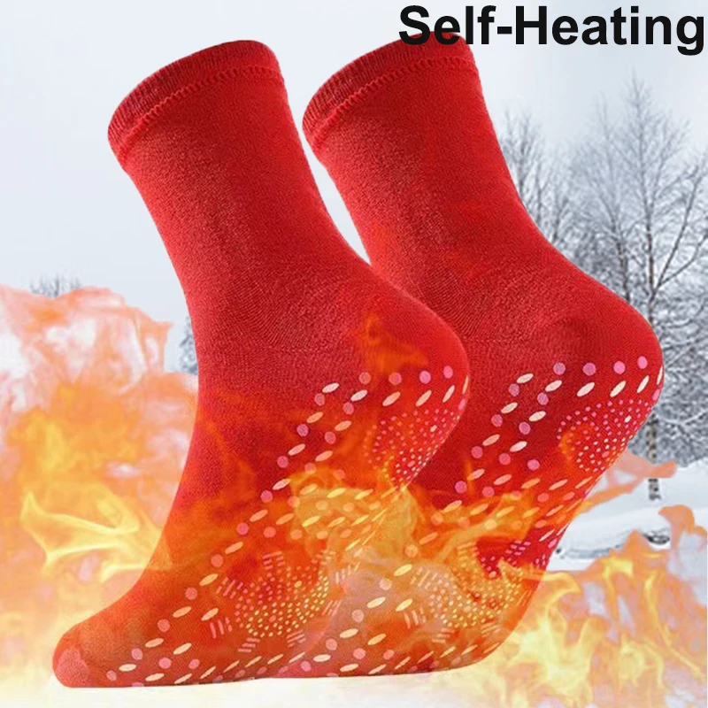 Top Trends: Self-Heating Health Socks Winter Ski Thicken Warmer Pain Relief Socks Outdoor Anti-Cold Therapy Socks Magnetic Thermal Stockings Shoppable Styles