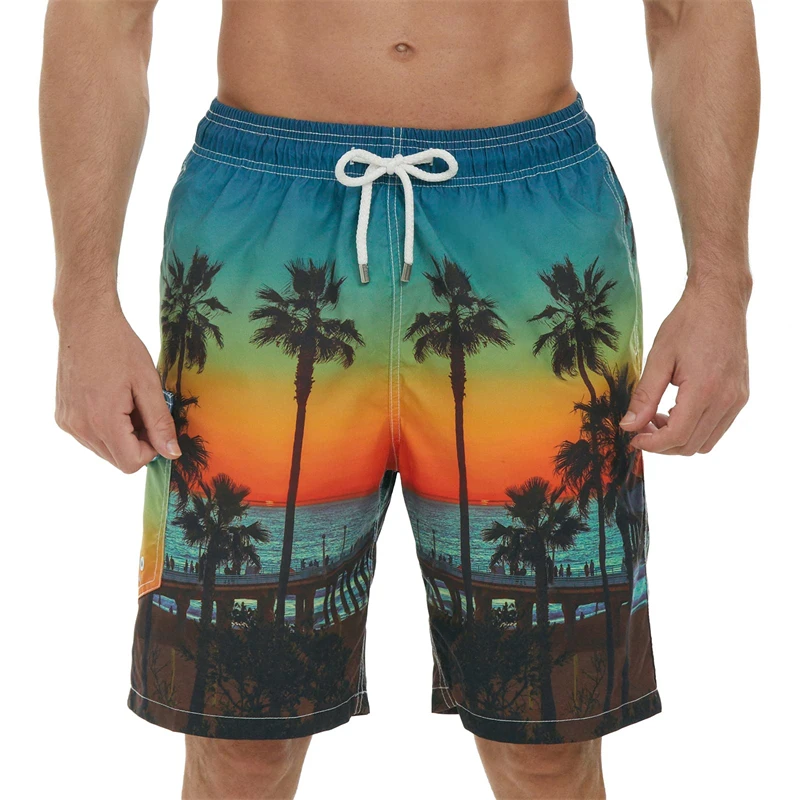 Top Trends: Men Summer Board Shorts 3D Printed Beach Shorts Pants Swimsuit Woman 2023 New Swim Trunks Beach Volleyball Sport Gym Short Pants Shoppable Styles