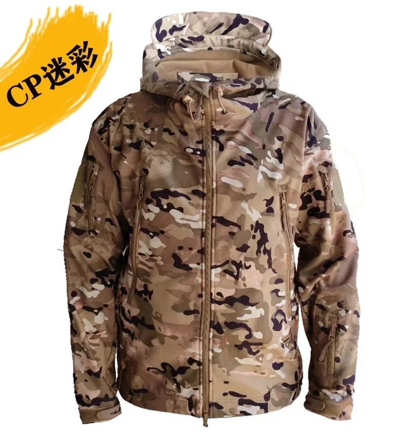 Top Trends: 5XL Men&#039;s Tactical Hiking Shark Skin Soft Shell Wind Proof Waterproof Hooded Thermal Military Field Tactical Jacket Shoppable Styles