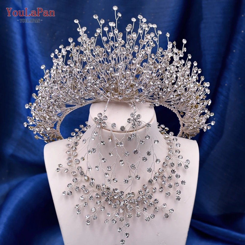 Top Trends: TOPQUEEN Wedding Crown Bride Diadem Hair Accessories Wedding Headwear Bridal Tiaras Pageant Headband Princess Hair Jewel HP193P Shoppable Styles