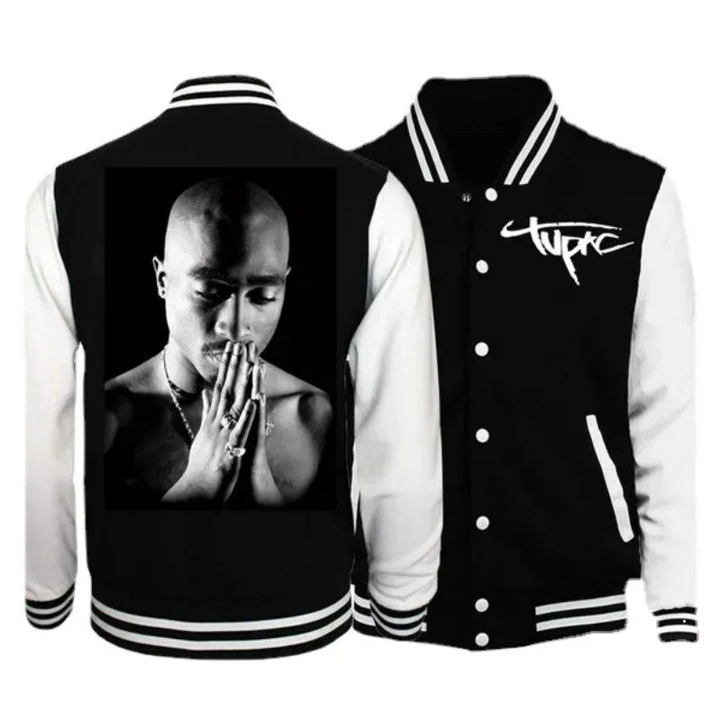 Top Trends: Rapper Fashion Tupac Shakur 2-2pac Jacket Sweatshirt Hoodie Sweatshirt Printed Hoodies Pop Jackets Men Clothing Korean Fashion Shoppable Styles