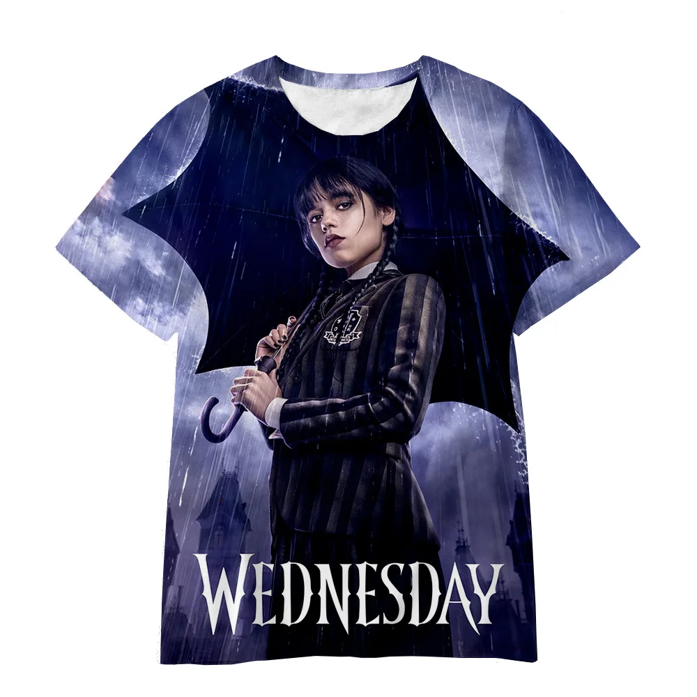 Top Trends: 2023 New Wednesday Addams 3D Printing T-shirt Men Women And Children Summer Casual Pop New Style Clothing Tee Tops Cool Clothes Shoppable Styles - Image 4