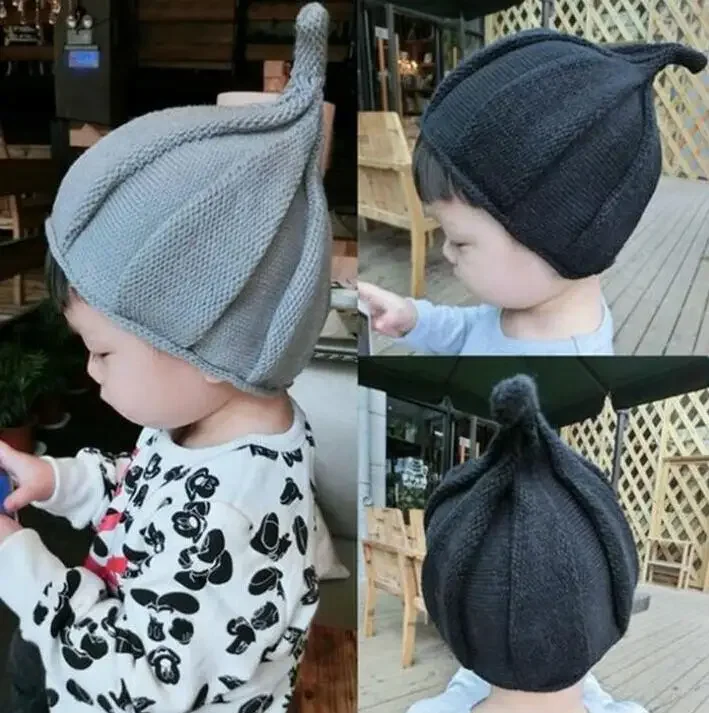 Top Trends: Nishine Children Elf Hat Infant Toddler Autumn Winter Knitted Caps For Baby Bunny Beanie Spire Cap Photography Props Gifts Shoppable Styles