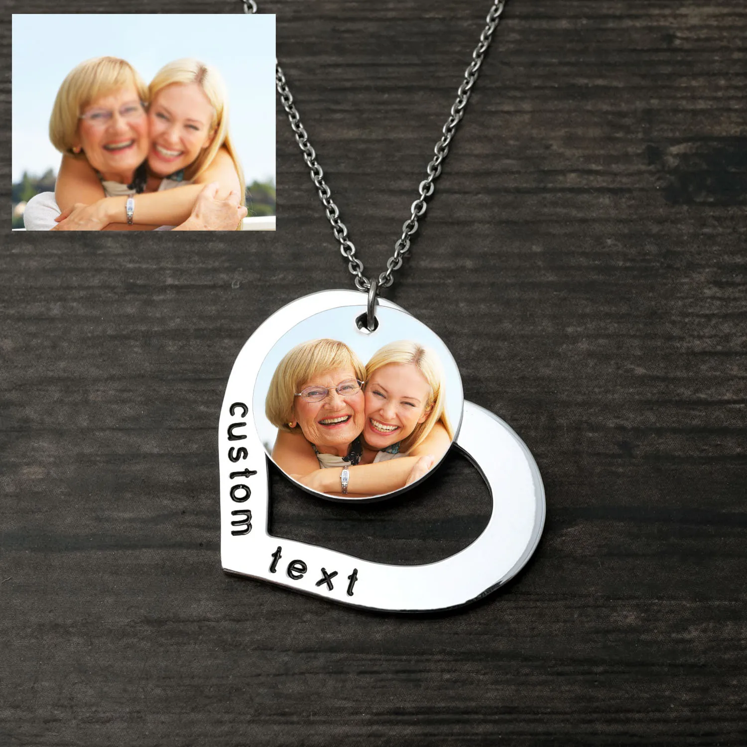 Top Trends: Personalized Photo Necklace Custom Picture Necklace Heart Pendant Photo Jewelry Gift For Dog Lover Birthday Gift Valentine’s Day Shoppable Styles