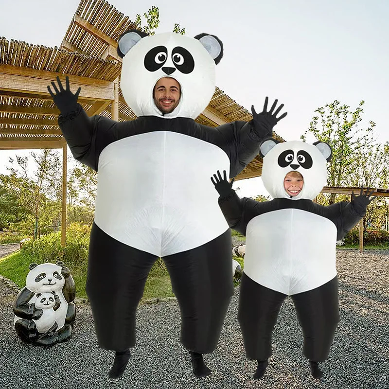 Top Trends: Simbok Giant Panda Inflatable Costume Parent-child Role-play Full-body Funny Cartoon Doll Cosplay Clothing Shoppable Styles