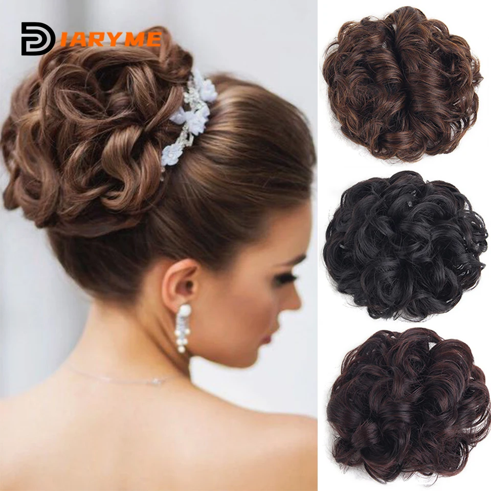 Top Trends: Women Wig Synthesis Curly Chignon Hair Extension Clip In Hair Women Hairpiece Claw Clip Hair Bun Wigs Hair Accessories For Women Shoppable Styles