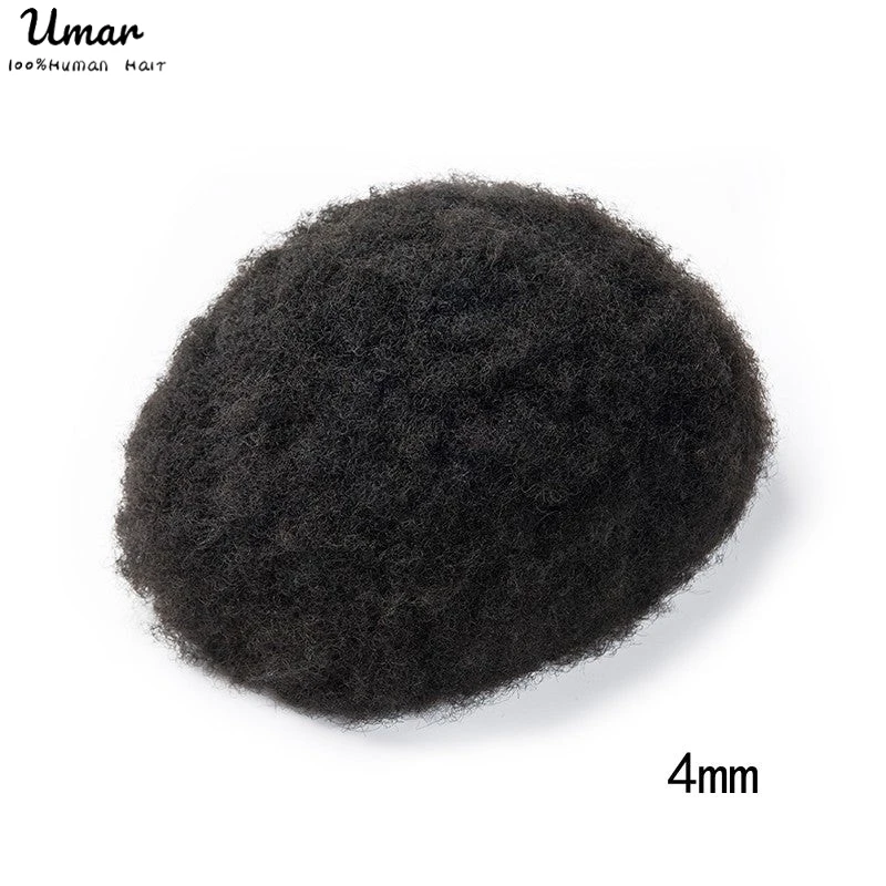 Top Trends: 4mm Afro Curly Full Lace Toupee For Men Systems Unit Men's French Lace Base Wig Breathable Male Capillary Prothesis Hair Shoppable Styles