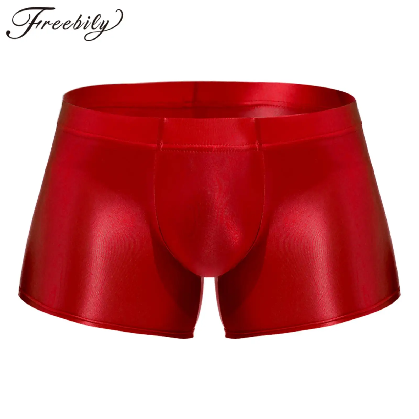 Top Trends: Swimwear For Men Low Rise Glossy Briefs Underwear Male Swimming Trunks Solid Color Boxers Shorts Bottom Low Rise Underpants Shoppable Styles