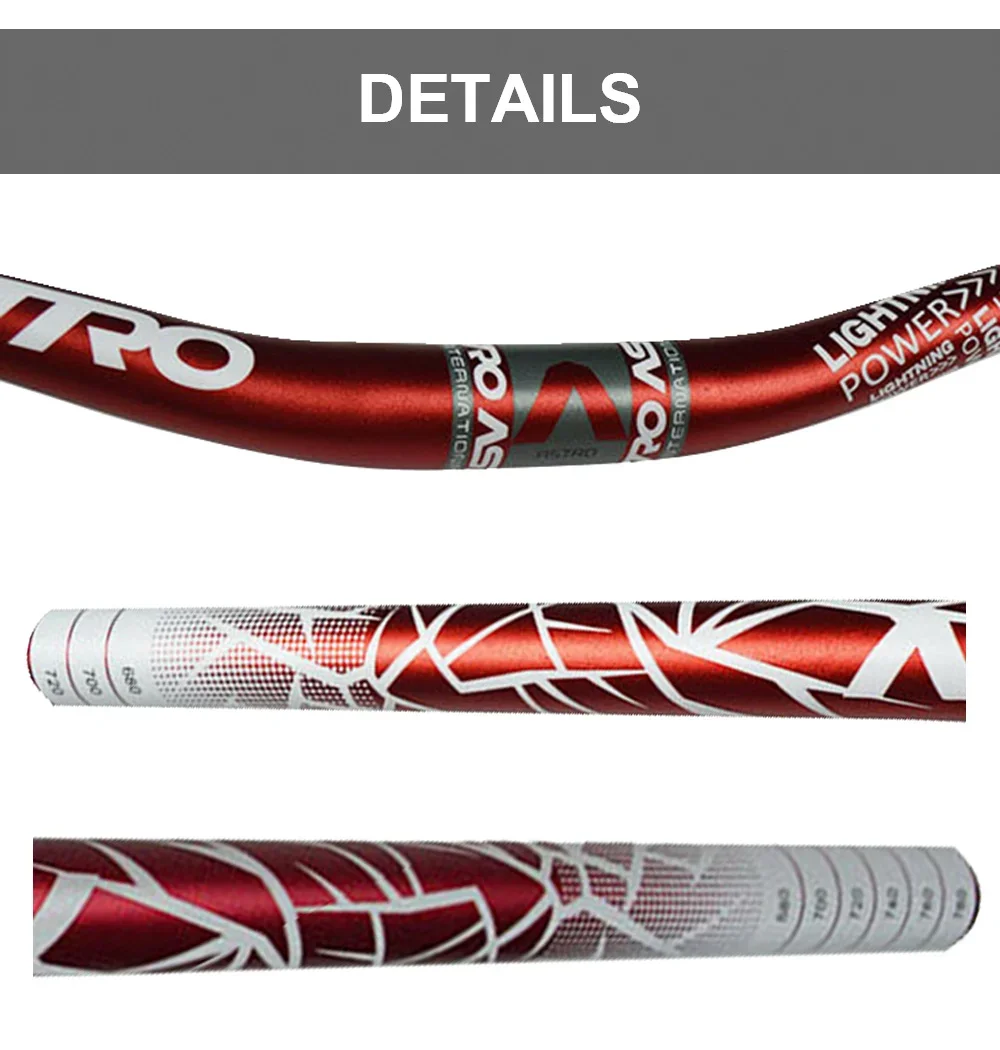 Fahrradlenker aus Aluminiumlegierung für Rennrad und Mountainbike, 31,8mm*780mm Lenkstange für Fahrräder – Detail 14