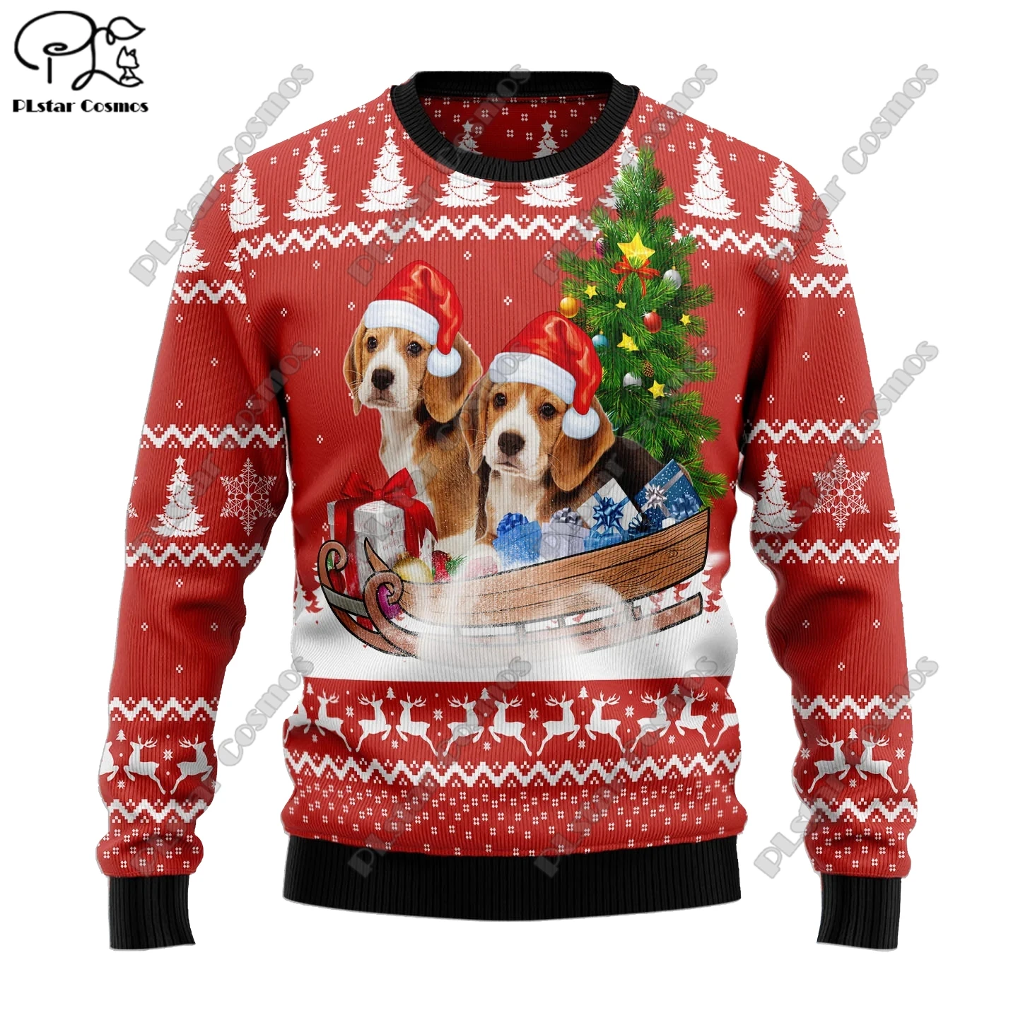 Top Trends: 3D Printing Christmas Christmas Tree Santa Claus Tattoo Cat Animal Deer Bear Sweater Streetwear Casual Winter Sweatshirt M1 Shoppable Styles