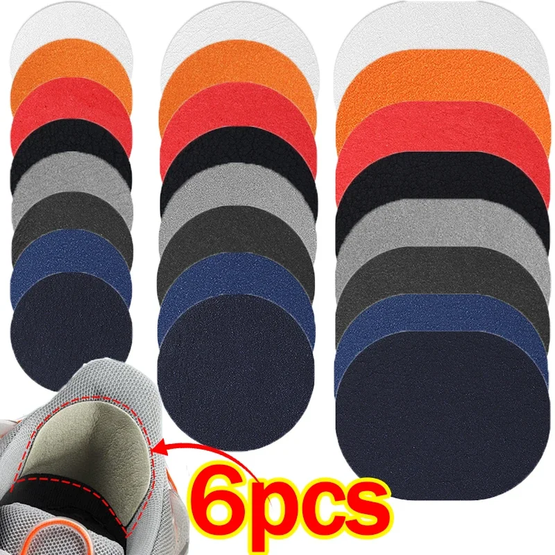 Top Trends: 6pcs / set Repair Shoe Patch Stickers Unisex Breathable Sports Shoes Lined Insoles Protectors Hole Anti-Wear Heel Foot Care Tools Shoppable Styles