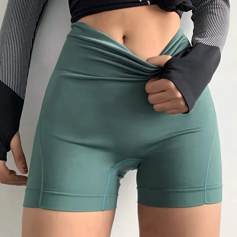 Top Trends: High Waist Sport Shorts Abdominal Contraction Shaping Seamless Fitness Yoga Short Cycling Shorts PantsGym Legging Man / women Shoppable Styles