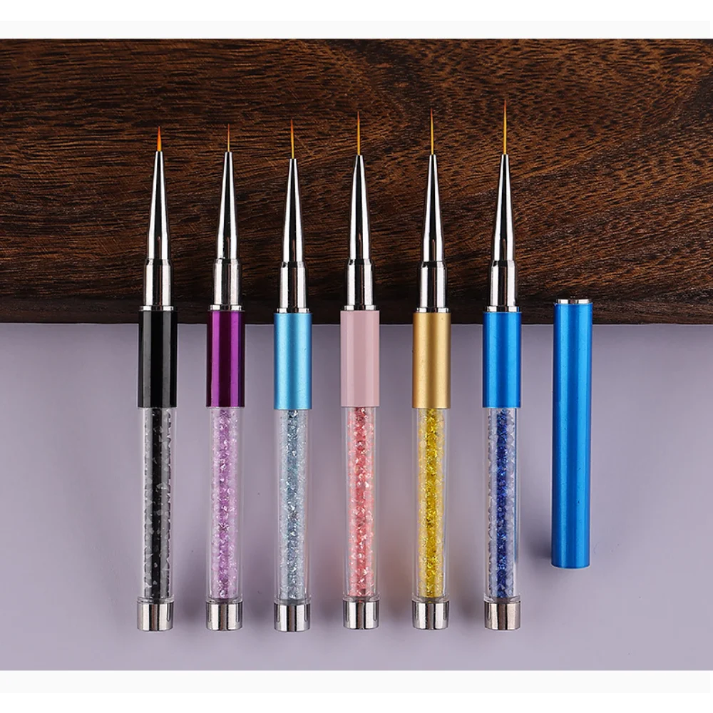 Top Trends: Professional Nail Art Brushes UV Gel Painting Pen Carved Nail Art Liner 3D Rhinestones Beauty Brush Manicure Tools Shoppable Styles - Image 5