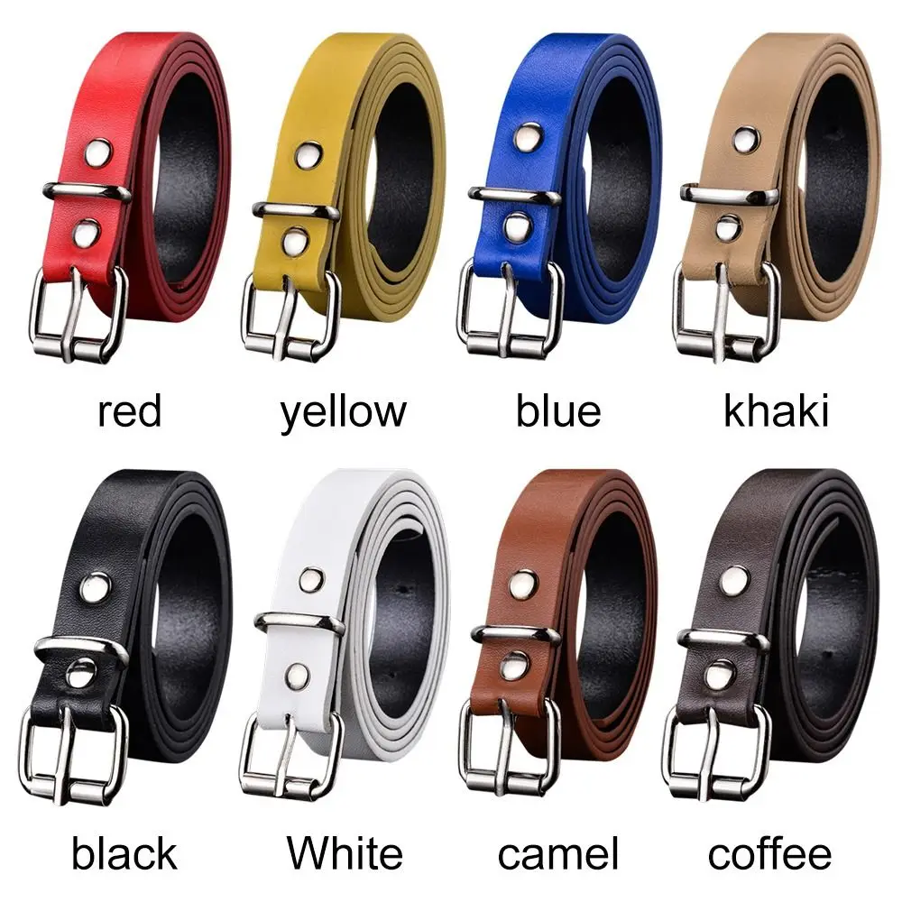 Top Trends: Fashion Luxury Design Casual Retro Pin Buckle Waistband Children Leather Belt Thin Waist Strap Trouser Dress Belts Shoppable Styles - Image 6