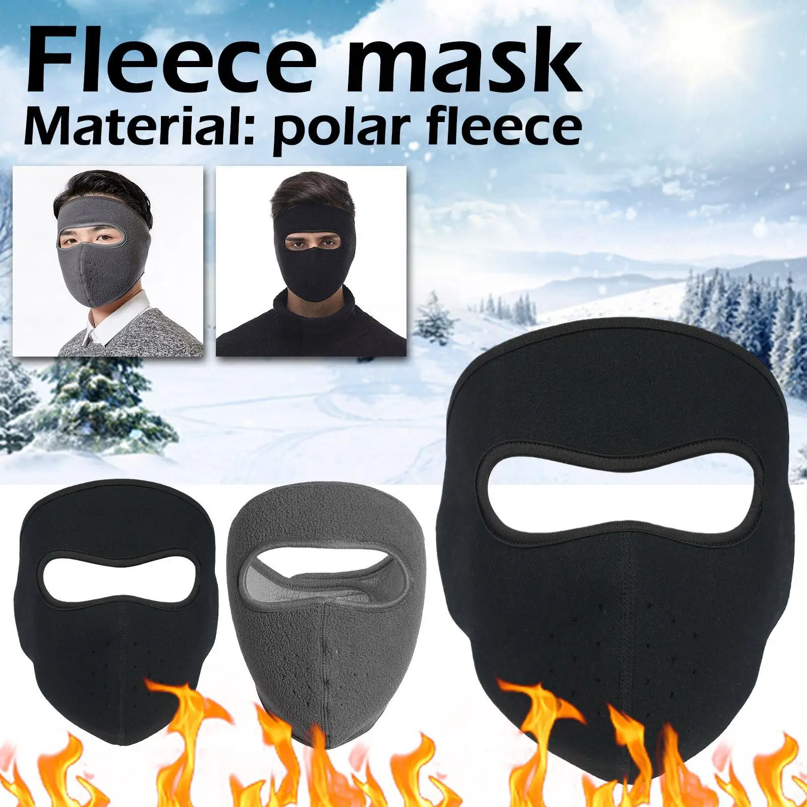 Top Trends: Winter Full Face Thermal Fleece Face Cover Neck Cycling Snowboard Warmer Sport Cold Ski Windproof Fashion Shoppable Styles - Image 2