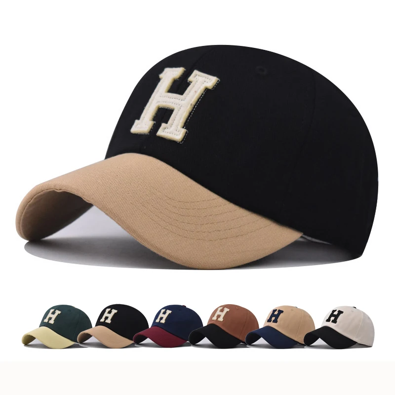 Top Trends: Baseball Cap Snapback Hat Sun Hat Spring Autumn Baseball Cap Sport Cap H Letter Cap Hip Hop Fitted Cap Hats For Men Women Shoppable Styles