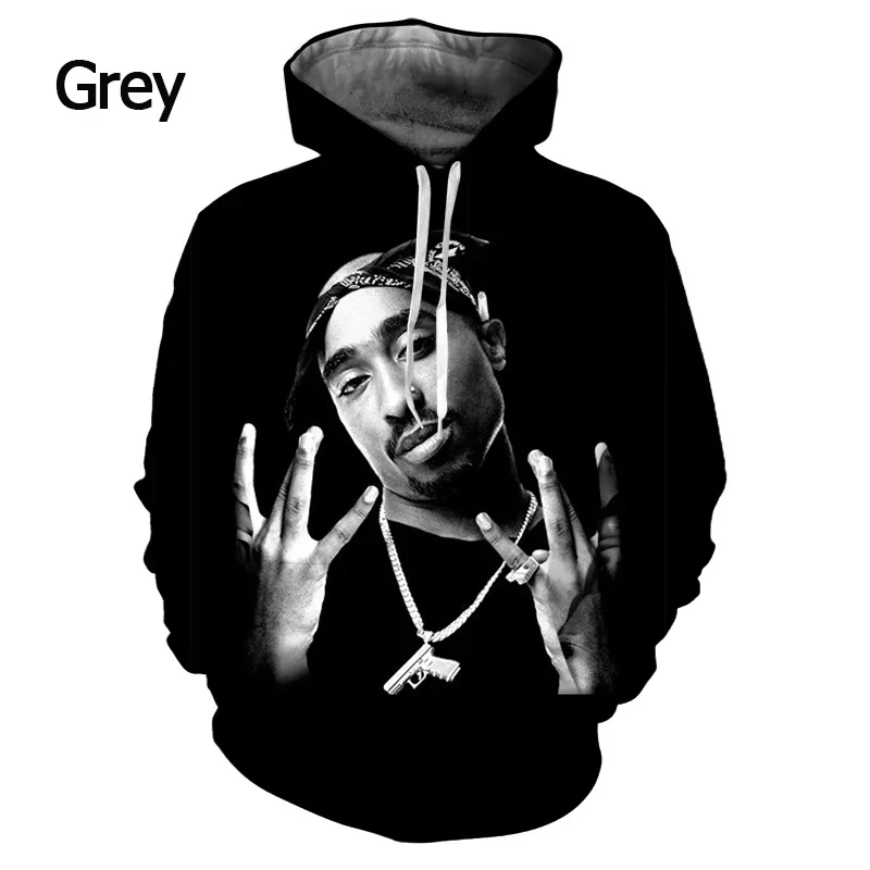 Top Trends: Hip Hop Rapper Tupac 3D Printed Hoodie Men / Women Casual Fashion Hooded Kids Pullover Sweatshirts Oversized Unisex Clothing Shoppable Styles