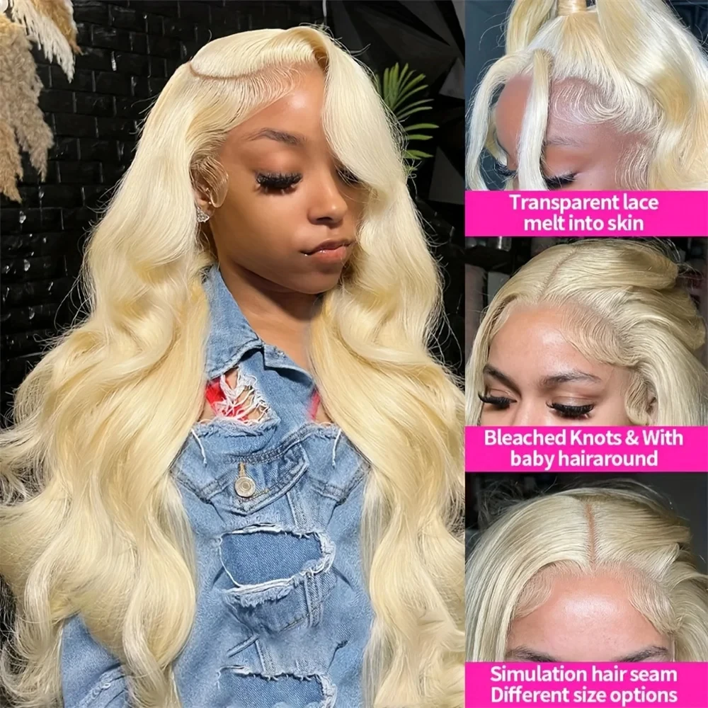 Top Trends: 613 HD Lace Frontal Wig Body Wave Transparent 13x4 13x6 Lace Front Human Hair Wigs Glueless Lace Human Hair Wigs For Women Shoppable Styles - Image 4