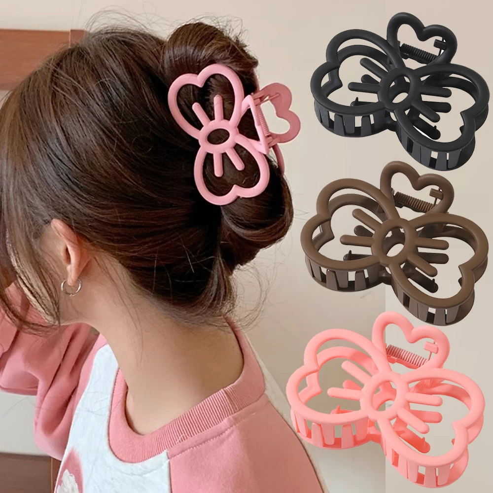 Top Trends: Korean Cute Bowknot Hair Clip Plastic Claw Clip Candy Color Crab Hair Clip For Girls Sweet Hair Claw Hair Accessories For Women Shoppable Styles