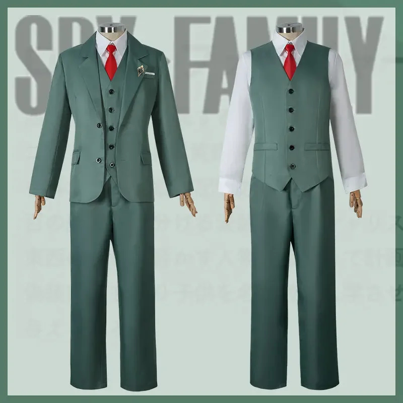 Top Trends: Anime Spy Family Loid Forger Cosplay Uniform Costume Men's Suit And Tie White Shirt Shoppable Styles - Image 3