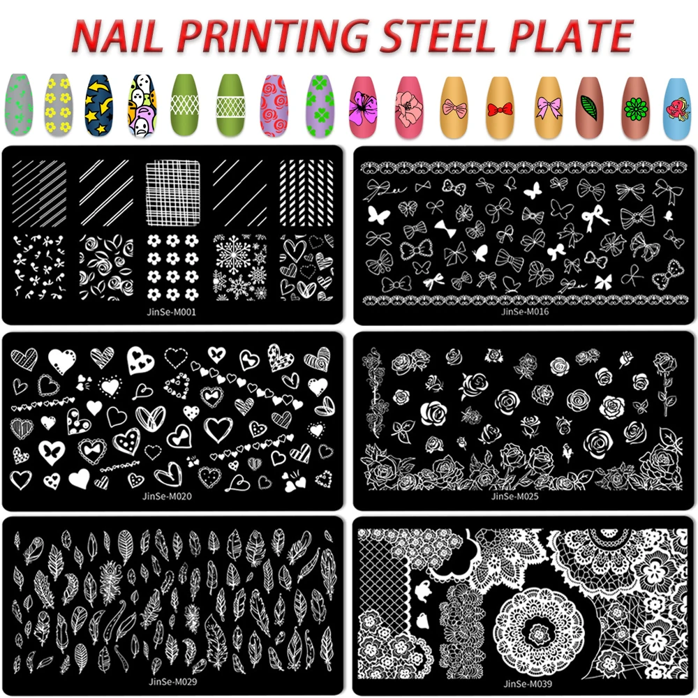 Top Trends: Manicure Template Silicone Seal Printing Tools Steel Plate Pattern Transfer Nail Art Materials Decoration Stamping Accessories Shoppable Styles