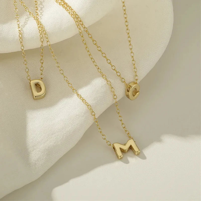 Top Trends: CANNER A-Z 26 Letters Necklace 925 Sterling Silver Necklace For Women 2022 Gold 18k Jewelry Chain Choker Necklace Collares Gifts Shoppable Styles