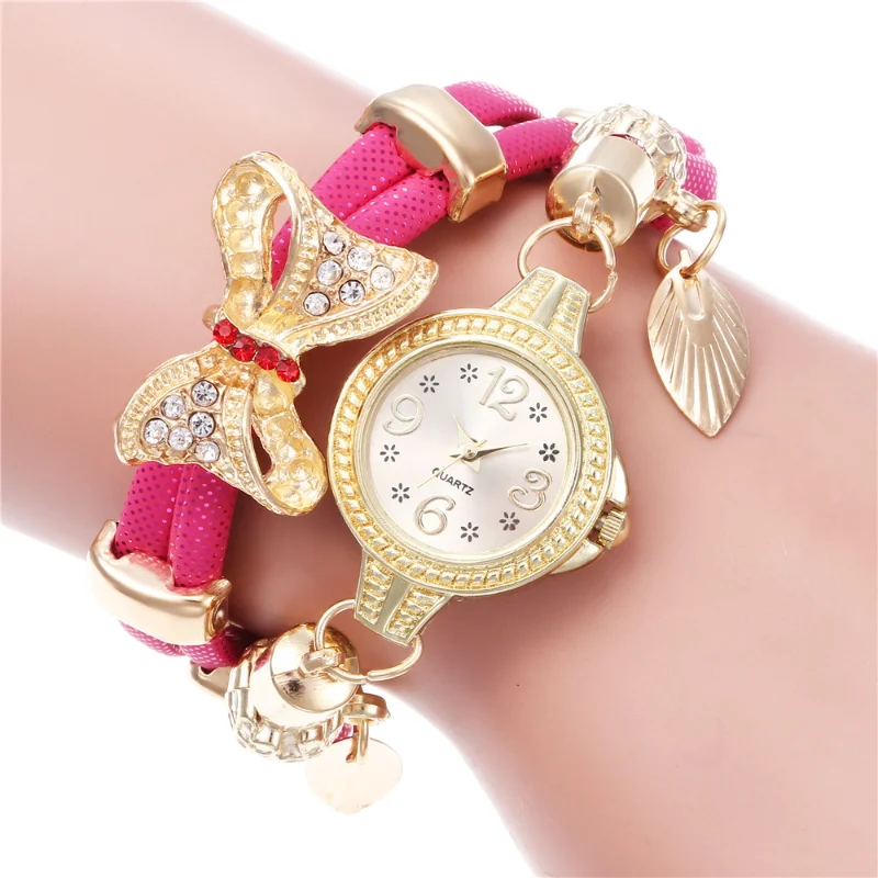 Top Trends: Women Bracelet Watches Luxury Ladies Leather Quartz Rhinestone Wristwatches Clock Relogio Feminino Wrist Watch Shoppable Styles