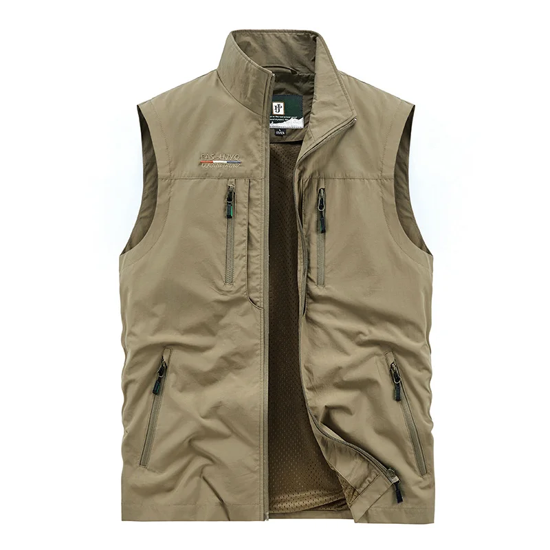 Top Trends: Work Vest Men Men&#039;s Summer Tactical Military Motorcyclist Multi-pocket Sleeveless Jacket Fishing Clothing Hunting Coat MAN Coats Shoppable Styles