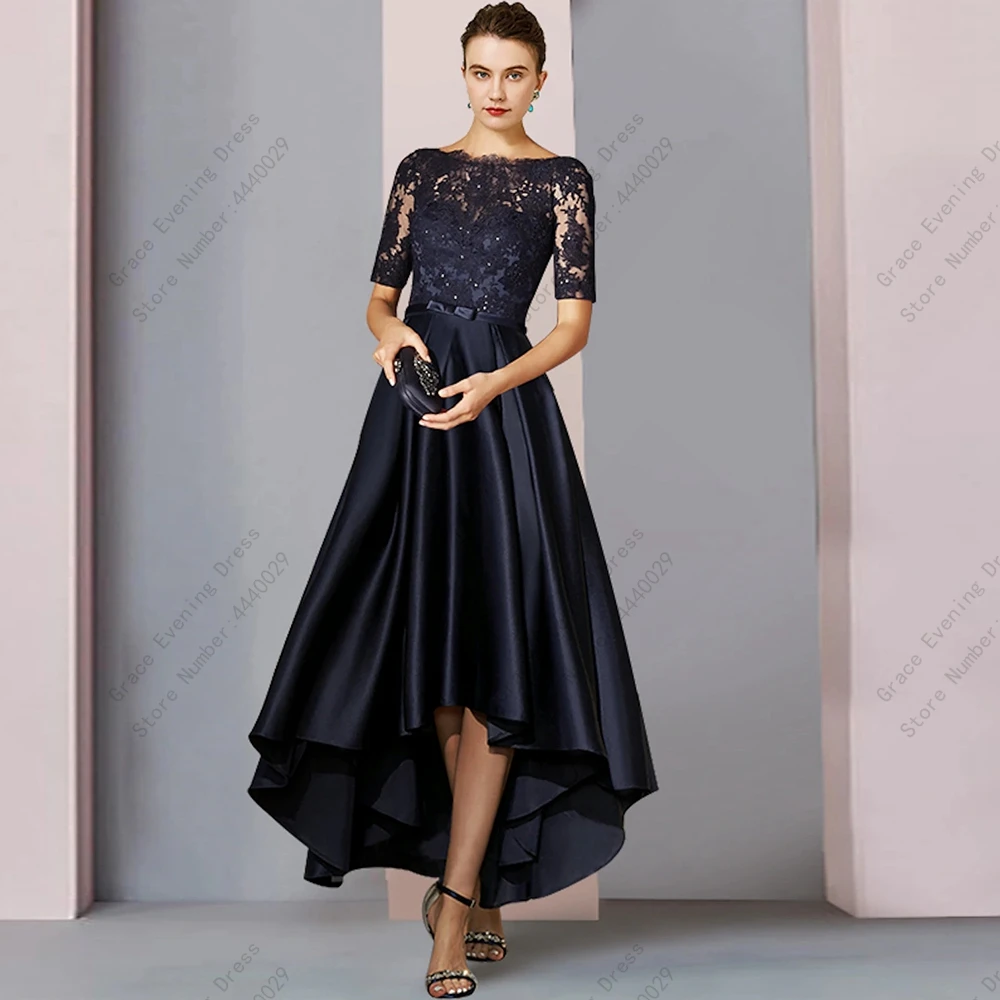 Top Trends: Simple Satin Mother Of Bride Dresses Three Quarter A Line Wedding Party Gown Floor Length 2023 Summer New Вечернее платье Shoppable Styles