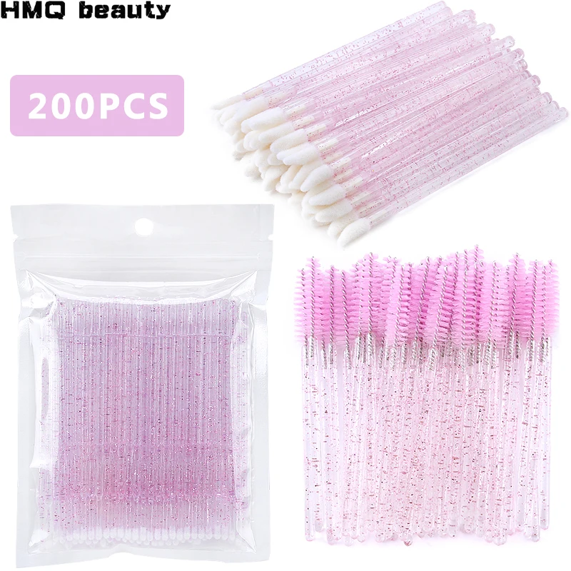 Top Trends: 100 / 200Pc Disposable Makeup Brushes Crystal Lip Gloss Microbrush Mascara Wands Applicator Eyelash Extension Supplies Accessories Shoppable Styles