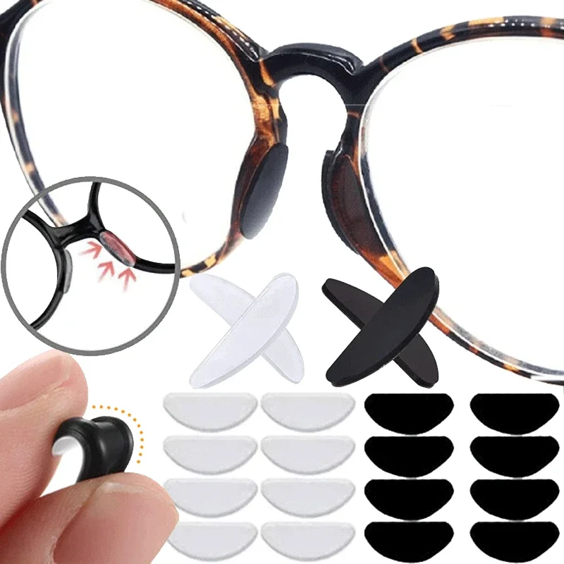 Top Trends: New Glasses Nose Pads Adhesive Silicone Nose Pads Non-slip Clear Black Thin Nosepads For Glasses Eyeglasses Sunglasses Shoppable Styles