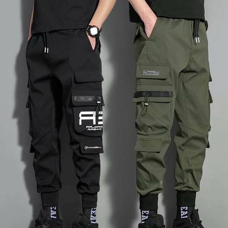 Top Trends: New Hip Hop Joggers Cargo Pants Men Harem Pants Casual Multi-pockets Trousers Black Green Sweatpants Streetwear Casual Men Pants Shoppable Styles