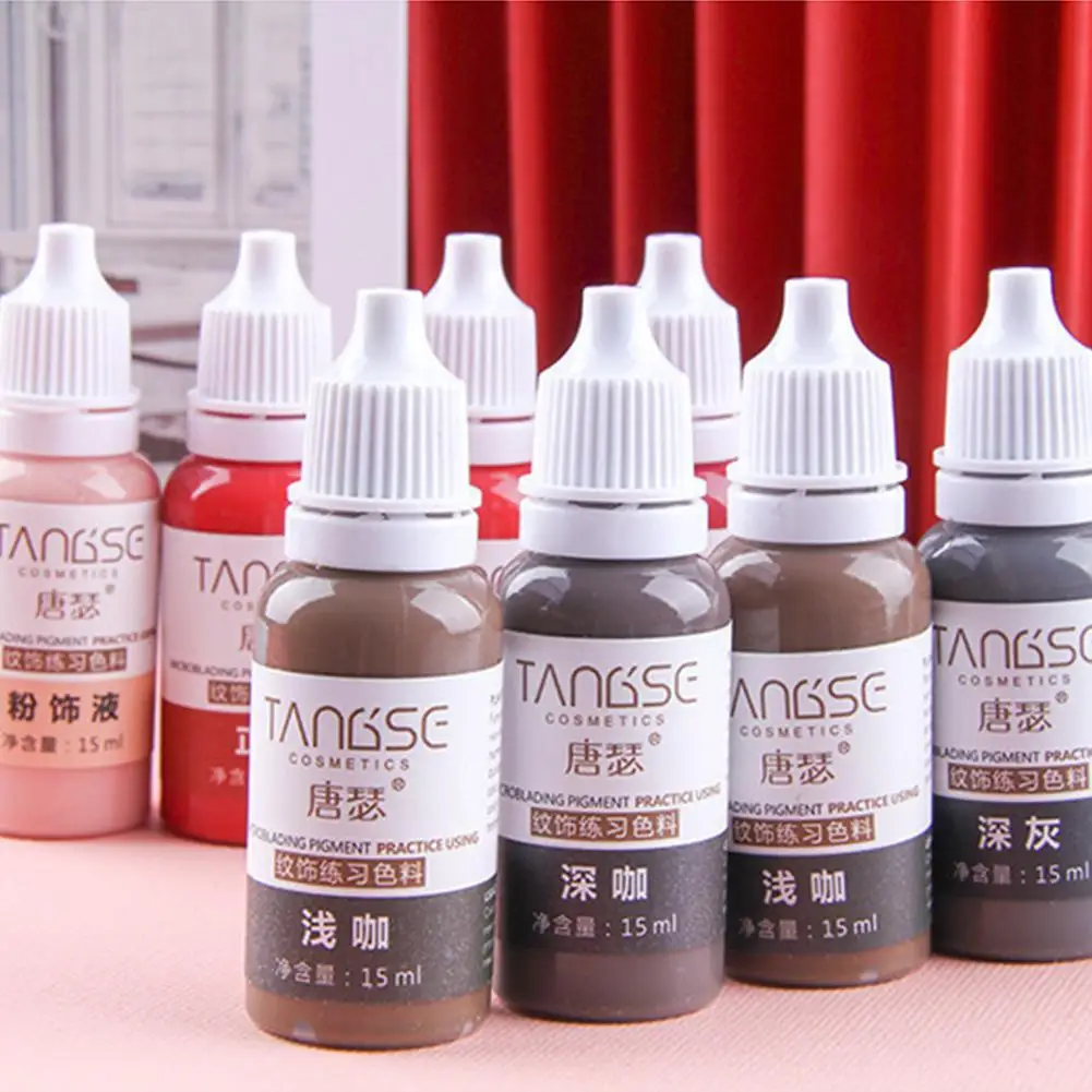 Top Trends: Practice Tattoo Ink Set Permanent Makeup Eyebrow Lips Eye Line Tattoo For Body Beauty Tattoo Art Supplies Color Pigment Shoppable Styles