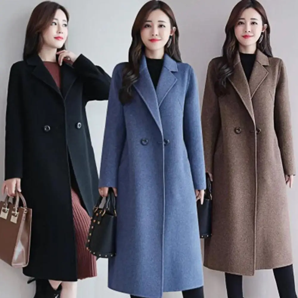 Top Trends: Winter Coat Anti-wrinkle Winter Overcoat Loose Korean Style Winter Overcoat Trendy Midi Length Lady Coat For Shopping Shoppable Styles