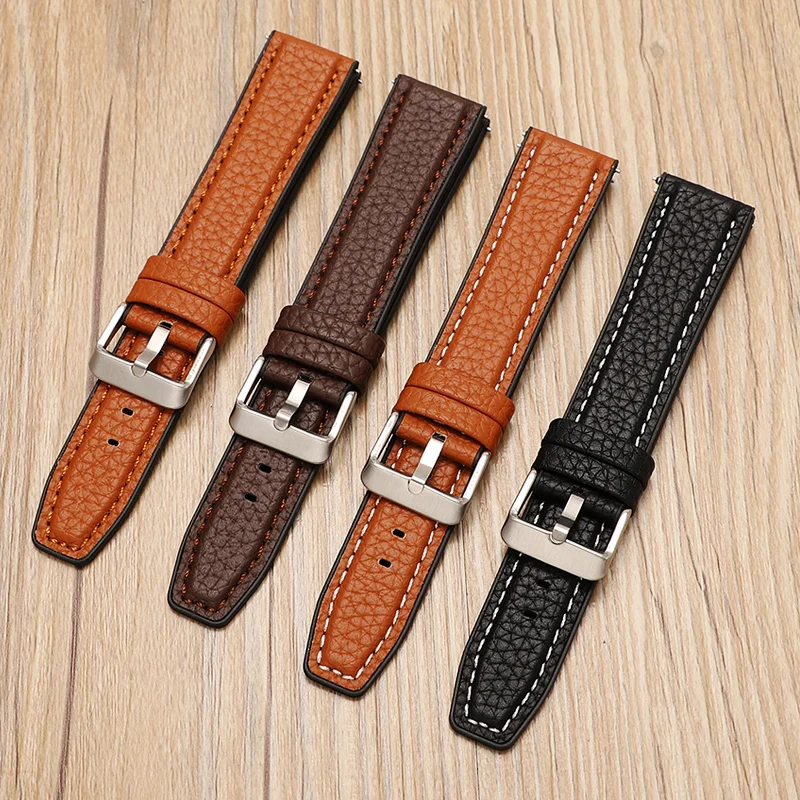 Top Trends: 20mm 22mm 18mm 14-12mm Silicone Leather Watchband For Huawei Watch GT2 / GT3 42mm 46mm Strap Sport Bracelet For Huawei Watch 3 Pro Shoppable Styles