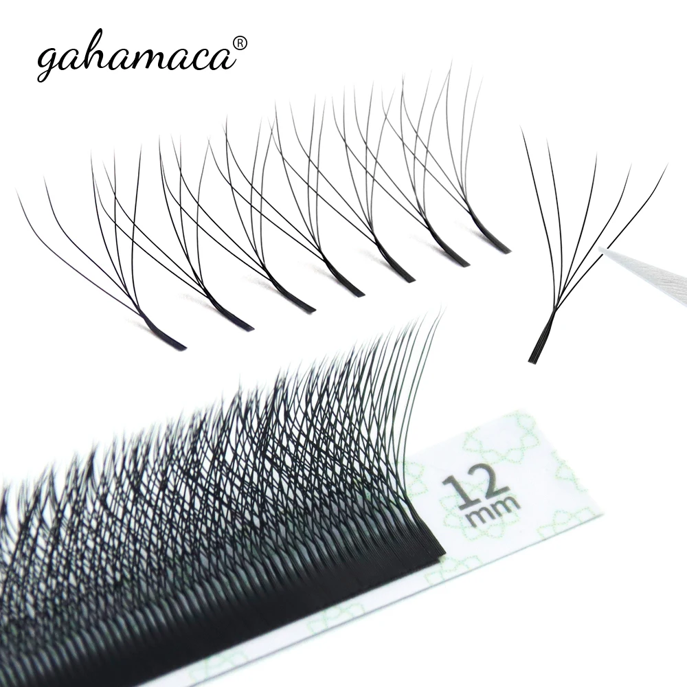 Top Trends: GAHAMACA W Shape Eyelash Extensions 3D4D5D Premade Volume Fans W Style Faux Mink Soft Easy Faning Professional Natural Lashes Shoppable Styles