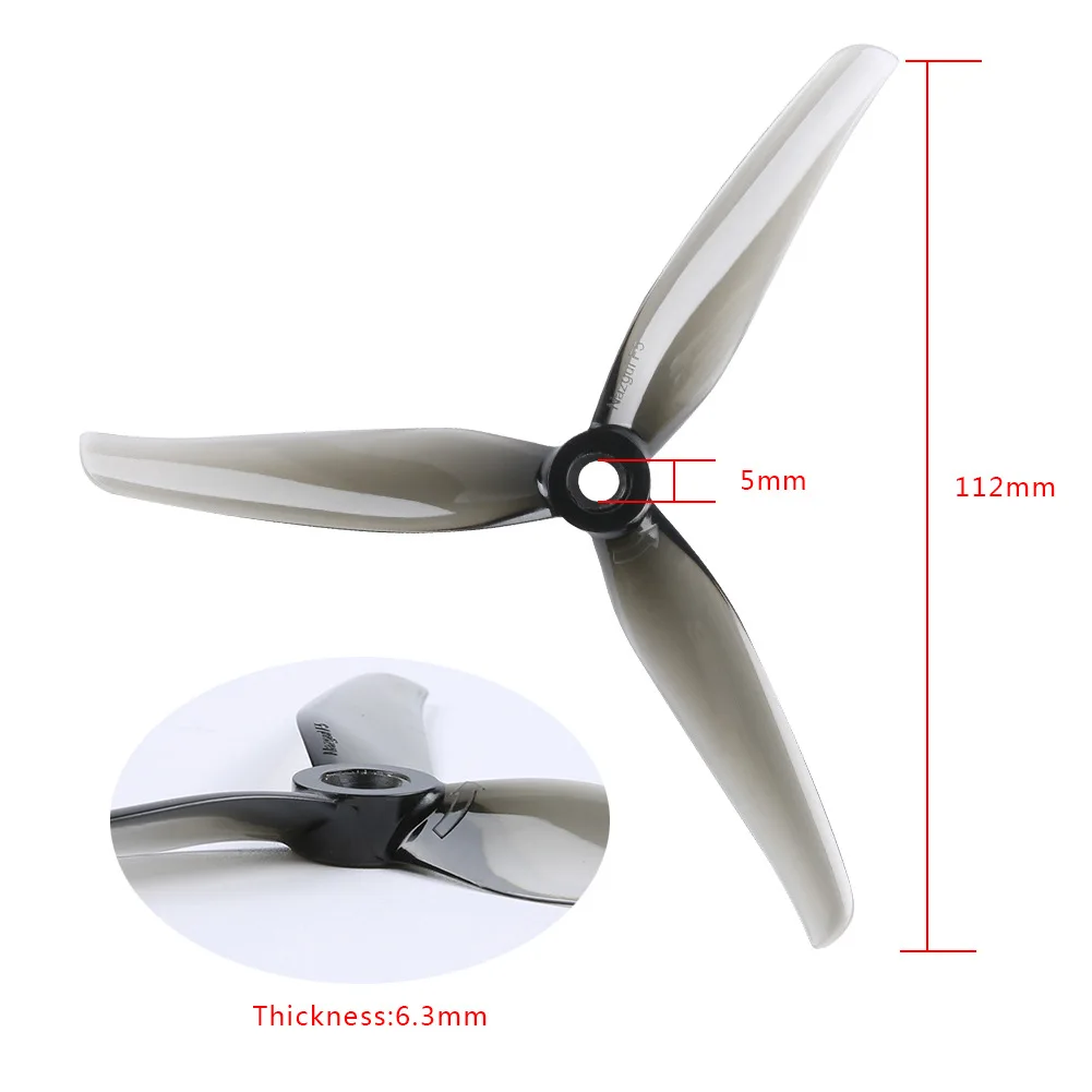 Sc81404e0a8294735914f436abb14f100U 4pair IFlight Nazgul F5 5.1x3.5x3 / F6 6x4x3 Tri-blade Propeller Compatible 22-23 Series Brushless Motor for RC FPV Drone Part